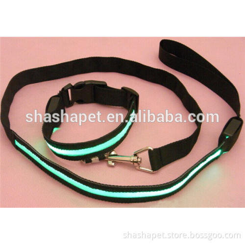 Pet accessories productsl LED Dog Collar and led dog Leash Value Combo